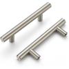 imageRavinte 30 Pack 5 Cabinet Pulls Brushed Nickel Stainless Steel Kitchen Drawer Pulls Cabinet Handles 3quot Hole CenterSatin Nickel