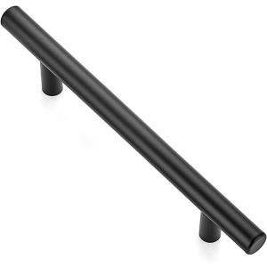 image30 Pack 738 inch Cabinet Pulls Brushed Nickel Stainless Steel Kitchen Cupboard Handles Cabinet Handles 5 inch 128mm Hole CenterBlack