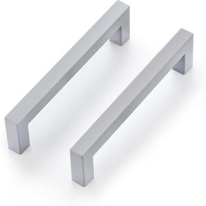 imageRavinte 30 Pack 5 Inch Kitchen Square Cabinet Handles Matte Black Pulls Drawer Hardware for Cabinets CupboardGray