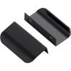 imageRavinte 10 Pack Finger Pulls for Cabinets 224mm881quot Hole Center Tab Cabinet Handle Matte Black Finger Edge Pulls Concealed Handles for Kitchen Drawer Finger Cabinet Pulls 300mm1181quot Length5