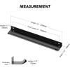 imageRavinte 10 Pack Finger Pulls for Cabinets 224mm881quot Hole Center Tab Cabinet Handle Matte Black Finger Edge Pulls Concealed Handles for Kitchen Drawer Finger Cabinet Pulls 300mm1181quot Length5