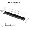 imageRavinte 10 Pack Finger Pulls for Cabinets 224mm881quot Hole Center Tab Cabinet Handle Matte Black Finger Edge Pulls Concealed Handles for Kitchen Drawer Finger Cabinet Pulls 300mm1181quot Length5