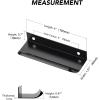 imageRavinte 10 Pack Finger Pulls for Cabinets 224mm881quot Hole Center Tab Cabinet Handle Matte Black Finger Edge Pulls Concealed Handles for Kitchen Drawer Finger Cabinet Pulls 300mm1181quot Length5