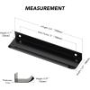 imageRavinte 10 Pack Finger Pulls for Cabinets 224mm881quot Hole Center Tab Cabinet Handle Matte Black Finger Edge Pulls Concealed Handles for Kitchen Drawer Finger Cabinet Pulls 300mm1181quot Length5