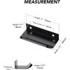 imageRavinte 10 Pack Finger Pulls for Cabinets 224mm881quot Hole Center Tab Cabinet Handle Matte Black Finger Edge Pulls Concealed Handles for Kitchen Drawer Finger Cabinet Pulls 300mm1181quot Length5