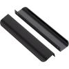 imageRavinte 10 Pack Finger Pulls for Cabinets 224mm881quot Hole Center Tab Cabinet Handle Matte Black Finger Edge Pulls Concealed Handles for Kitchen Drawer Finger Cabinet Pulls 300mm1181quot Length5