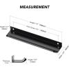 imageRavinte 10 Pack Finger Pulls for Cabinets 224mm881quot Hole Center Tab Cabinet Handle Matte Black Finger Edge Pulls Concealed Handles for Kitchen Drawer Finger Cabinet Pulls 300mm1181quot Length5