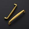 imageRavinte 10 Pack Solid 614 Inch Cabinet Handles Matte Black Pulls for Kitchen Drawers Cabinets Cupboards  Hardware HandlesBrushed Brass