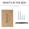 imageRavinte 10 Pack Solid 614 Inch Cabinet Handles Matte Black Pulls for Kitchen Drawers Cabinets Cupboards  Hardware HandlesOil Rubbed Bronze