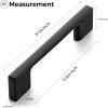imageRavinte 10 Pack Wide Foot Cabinet Pulls 3 Inch Polished Chrome Cabinet Handles Kitchen Hardware for Cabinet Polished Chrome Drawer Pulls Come with ScrewdriverMatte Black