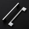 imageRavinte 10 Pack Wide Foot Cabinet Pulls 3 Inch Polished Chrome Cabinet Handles Kitchen Hardware for Cabinet Polished Chrome Drawer Pulls Come with ScrewdriverPolished Chrome