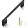 imageRavinte 10 Pack Wide Foot Cabinet Pulls 3 Inch Polished Chrome Cabinet Handles Kitchen Hardware for Cabinet Polished Chrome Drawer Pulls Come with ScrewdriverOil Rubbed Bronze