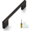 imageRavinte 10 Pack Wide Foot Cabinet Pulls 3 Inch Polished Chrome Cabinet Handles Kitchen Hardware for Cabinet Polished Chrome Drawer Pulls Come with ScrewdriverOil Rubbed Bronze