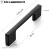 imageRavinte 10 Pack Wide Foot Cabinet Pulls 3 Inch Polished Chrome Cabinet Handles Kitchen Hardware for Cabinet Polished Chrome Drawer Pulls Come with ScrewdriverMatte Black