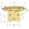 imageRavinte 12 Overlay Cabinet Hinges  30 Pack 15 Pairs Black SemiConcealed Face Mount Hardware  SelfClosing Decorative Kitchen Cupboard Hinges With Door BumpersGold