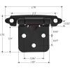 imageRavinte 12 Overlay Cabinet Hinges  30 Pack 15 Pairs Black SemiConcealed Face Mount Hardware  SelfClosing Decorative Kitchen Cupboard Hinges With Door BumpersBlack