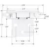 imageRavinte 12 Overlay Cabinet Hinges  30 Pack 15 Pairs Black SemiConcealed Face Mount Hardware  SelfClosing Decorative Kitchen Cupboard Hinges With Door BumpersWhite
