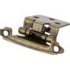 imageRavinte 12 Overlay Cabinet Hinges  30 Pack 15 Pairs Black SemiConcealed Face Mount Hardware  SelfClosing Decorative Kitchen Cupboard Hinges With Door BumpersAntique Brass
