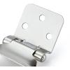 imageRavinte 12 Overlay Cabinet Hinges  30 Pack 15 Pairs Black SemiConcealed Face Mount Hardware  SelfClosing Decorative Kitchen Cupboard Hinges With Door BumpersPolished Chrome
