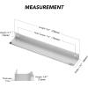 imageRavinte 15 Pack Finger Pulls for Cabinets  64mm252in Hole Center Tab Handle  Silver Edge Pulls Concealed Handles for Kitchen Drawer  80mm315in Length15