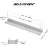 imageRavinte 15 Pack Finger Pulls for Cabinets  64mm252in Hole Center Tab Handle  Silver Edge Pulls Concealed Handles for Kitchen Drawer  80mm315in Length10