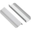 imageRavinte 15 Pack Finger Pulls for Cabinets  64mm252in Hole Center Tab Handle  Silver Edge Pulls Concealed Handles for Kitchen Drawer  80mm315in Length20