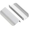imageRavinte 15 Pack Finger Pulls for Cabinets  64mm252in Hole Center Tab Handle  Silver Edge Pulls Concealed Handles for Kitchen Drawer  80mm315in Length20