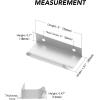 imageRavinte 15 Pack Finger Pulls for Cabinets  64mm252in Hole Center Tab Handle  Silver Edge Pulls Concealed Handles for Kitchen Drawer  80mm315in Length3