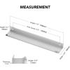 imageRavinte 15 Pack Finger Pulls for Cabinets  64mm252in Hole Center Tab Handle  Silver Edge Pulls Concealed Handles for Kitchen Drawer  80mm315in Length30