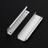 imageRavinte 15 Pack Finger Pulls for Cabinets  64mm252in Hole Center Tab Handle  Silver Edge Pulls Concealed Handles for Kitchen Drawer  80mm315in Length30
