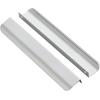 imageRavinte 15 Pack Finger Pulls for Cabinets  64mm252in Hole Center Tab Handle  Silver Edge Pulls Concealed Handles for Kitchen Drawer  80mm315in Length5