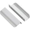 imageRavinte 15 Pack Finger Pulls for Cabinets  64mm252in Hole Center Tab Handle  Silver Edge Pulls Concealed Handles for Kitchen Drawer  80mm315in Length5