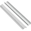 imageRavinte 15 Pack Finger Pulls for Cabinets  64mm252in Hole Center Tab Handle  Silver Edge Pulls Concealed Handles for Kitchen Drawer  80mm315in Length5