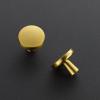 imageRavinte 25 Pack Drawer Pulls 114 Inch Kitchen Cabinet Knobs Solid Round Dresser Drawer Knobs Matte Black Dresser Knobs Drawer Knobs Simple Cabinet Hardware for Cupboard Drawer PullsBrushed Brass