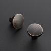imageRavinte 25 Pack Drawer Pulls 114 Inch Kitchen Cabinet Knobs Solid Round Dresser Drawer Knobs Matte Black Dresser Knobs Drawer Knobs Simple Cabinet Hardware for Cupboard Drawer PullsOil Rubbed Bronze