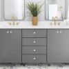 imageRavinte 25 Pack Drawer Pulls 114 Inch Kitchen Cabinet Knobs Solid Round Dresser Drawer Knobs Matte Black Dresser Knobs Drawer Knobs Simple Cabinet Hardware for Cupboard Drawer PullsWhite