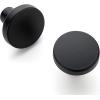 imageRavinte 25 Pack Drawer Pulls 114 Inch Kitchen Cabinet Knobs Solid Round Dresser Drawer Knobs Matte Black Dresser Knobs Drawer Knobs Simple Cabinet Hardware for Cupboard Drawer PullsMatte Black