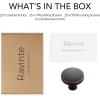 imageRavinte 25 Pack Drawer Pulls 114 Inch Kitchen Cabinet Knobs Solid Round Dresser Drawer Knobs Matte Black Dresser Knobs Drawer Knobs Simple Cabinet Hardware for Cupboard Drawer PullsOil Rubbed Bronze
