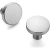 imageRavinte 25 Pack Drawer Pulls 114 Inch Kitchen Cabinet Knobs Solid Round Dresser Drawer Knobs Matte Black Dresser Knobs Drawer Knobs Simple Cabinet Hardware for Cupboard Drawer PullsBrushed Nickel