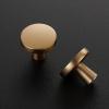 imageRavinte 25 Pack Drawer Pulls 114 Inch Kitchen Cabinet Knobs Solid Round Dresser Drawer Knobs Matte Black Dresser Knobs Drawer Knobs Simple Cabinet Hardware for Cupboard Drawer PullsChampagne Bronze