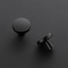 imageRavinte 25 Pack Drawer Pulls 114 Inch Kitchen Cabinet Knobs Solid Round Dresser Drawer Knobs Matte Black Dresser Knobs Drawer Knobs Simple Cabinet Hardware for Cupboard Drawer PullsMatte Black