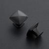 imageRavinte 25 Pack Matte Black Kitchen Cabinet Square Knob Single Hole Cabinet Hardware for Dresser Drawer Pulls and KnobsBlack