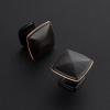 imageRavinte 25 Pack Matte Black Kitchen Cabinet Square Knob Single Hole Cabinet Hardware for Dresser Drawer Pulls and KnobsOil Rubbed Bronze