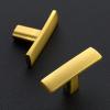 imageRavinte 30 Pack 134 inch Curved Cabinet Pulls Matte Black Kitchen Cupboard Handles Cabinet Handles 175LengthBrushed Brass