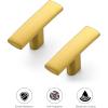 imageRavinte 30 Pack 134 inch Curved Cabinet Pulls Matte Black Kitchen Cupboard Handles Cabinet Handles 175LengthBrushed Brass
