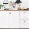 imageRavinte 30 Pack 134 inch Curved Cabinet Pulls Matte Black Kitchen Cupboard Handles Cabinet Handles 175LengthBrushed Brass