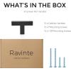 imageRavinte 30 Pack Solid 3 Inch Center to Center Slim Square Bar Drawer Handles Kitchen Cabinet Handles Black Drawer Pulls Kitchen Cabinet Hardware Kitchen Handles Matte Black Cabinet Pulls15