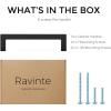 imageRavinte 30 Pack Solid 3 Inch Center to Center Slim Square Bar Drawer Handles Kitchen Cabinet Handles Black Drawer Pulls Kitchen Cabinet Hardware Kitchen Handles Matte Black Cabinet Pulls10