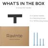 imageRavinte 30 Pack Solid 3 Inch Center to Center Slim Square Bar Drawer Handles Kitchen Cabinet Handles Black Drawer Pulls Kitchen Cabinet Hardware Kitchen Handles Matte Black Cabinet Pulls10