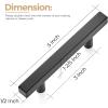 imageRavinte 35 Pack 5 inch Square Cabinet Pulls Matte Black Stainless Steel Kitchen Drawer Pulls Cabinet Handles 5Length 3 Hole CenterBlack